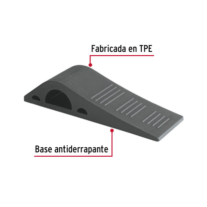 Cuña tope de caucho sintético para puerta de 12 cm, Hermex TOPU-12 40165 MM0