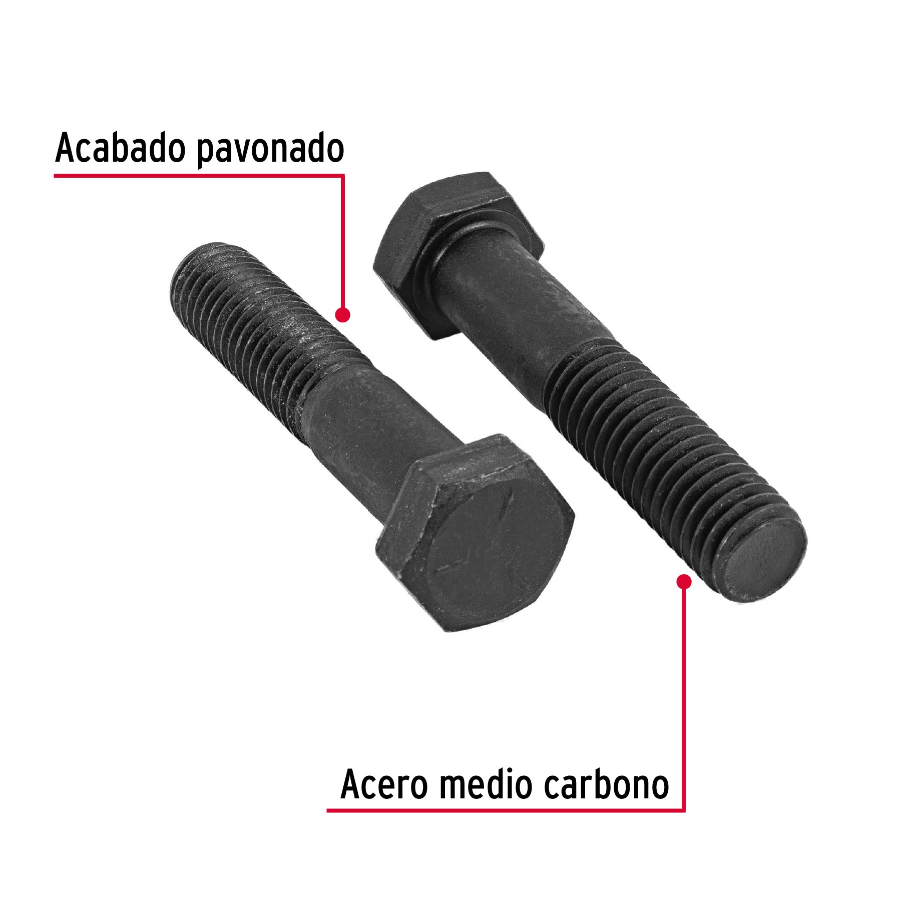 Bolsa con 20 tornillos 1/2' x 2-1/2' de acero, grado 5 TOR5-1/2-X2-1/2 44802 MM00