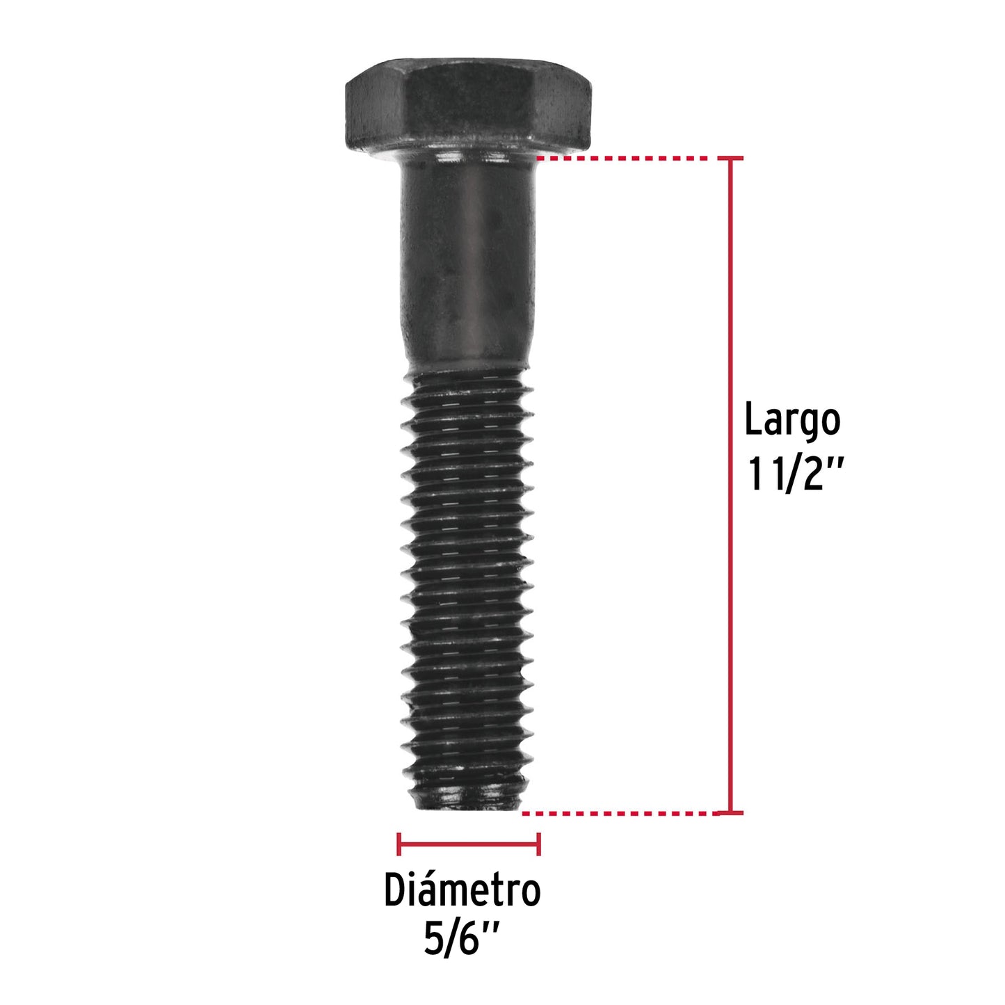 Bolsa con 50 tornillos 5/16' X 1-1/2' de acero, grado 5 TOR5-5/16X1-1/2 44775 MM00