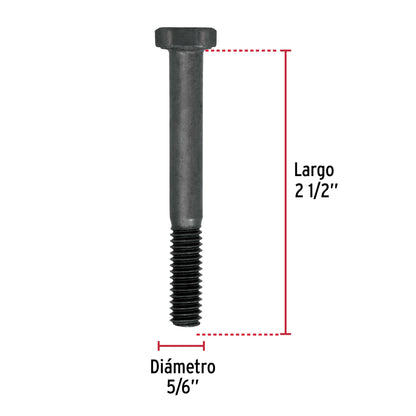 Bolsa con 60 tornillos 5/16' X 2-1/2' de acero, grado 5 TOR5-5/16X2-1/2 44777 MM00