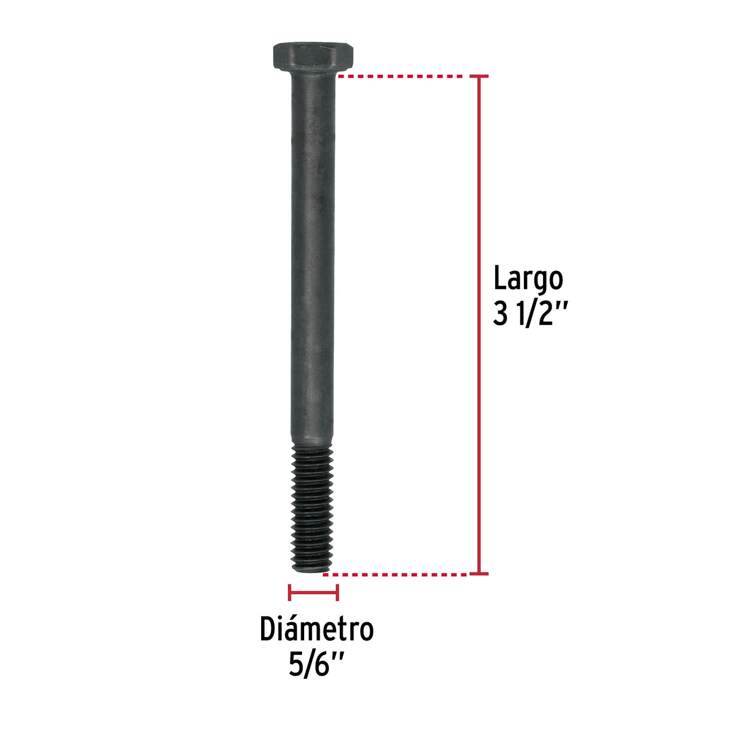 Bolsa con 50 tornillos 5/16' X 3-1/2' de acero, grado 5 TOR5-5/16X3-1/2 44779 MM00