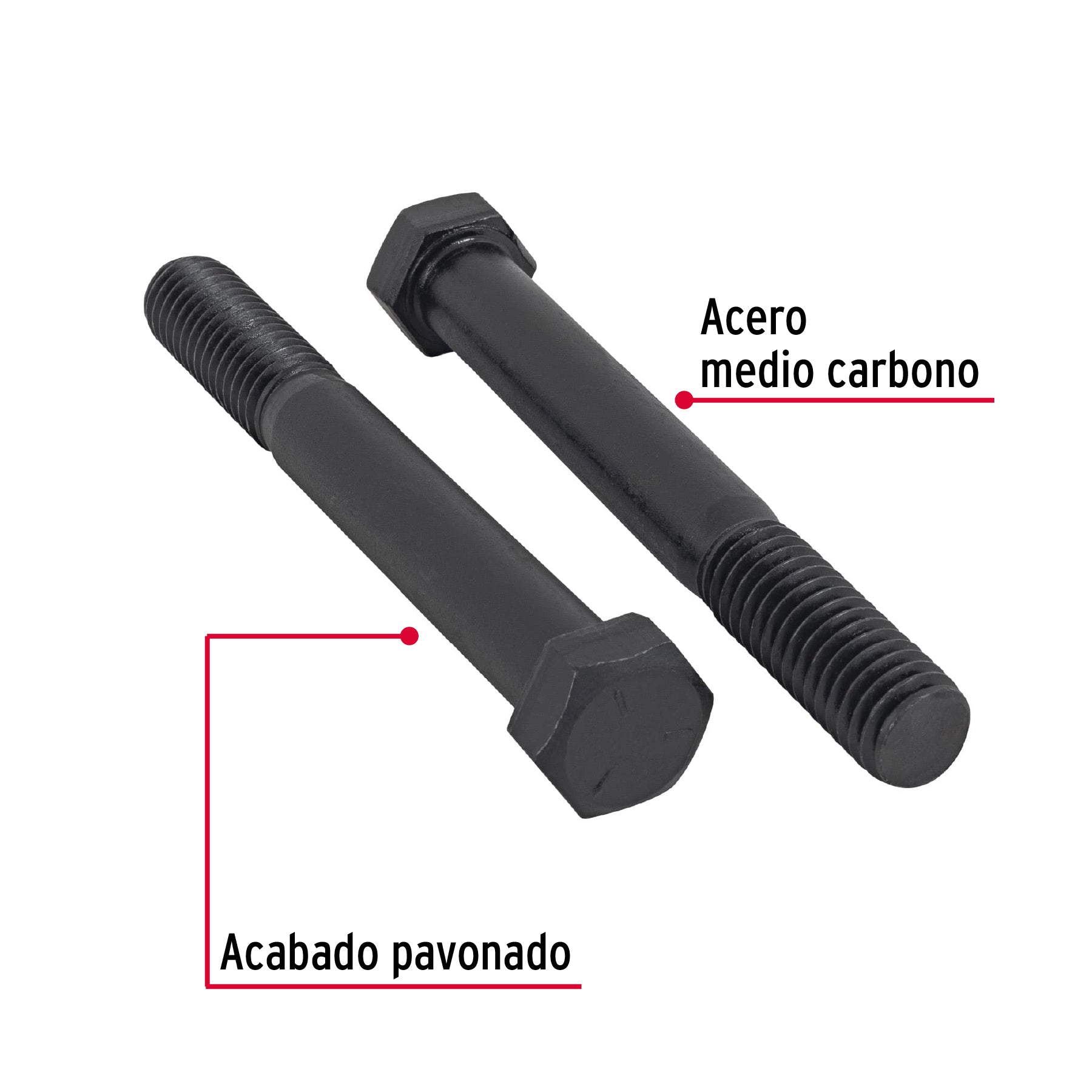 Bolsa con 20 tornillos 7/16' x 3-1/2' de acero, grado 5 TOR5-7/16X3-1/2 44796 MM00