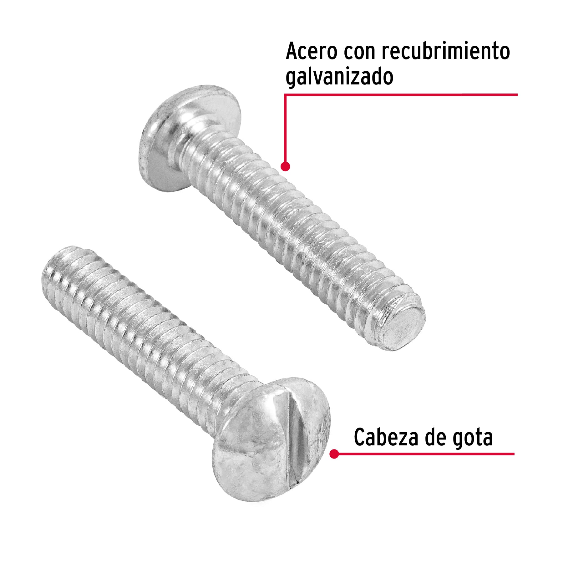 Bolsa con 100 tornillos 1/4 'x 1-1/4' tipo estufa, Fiero TORE-1/4X1-1/4 44627 MM00