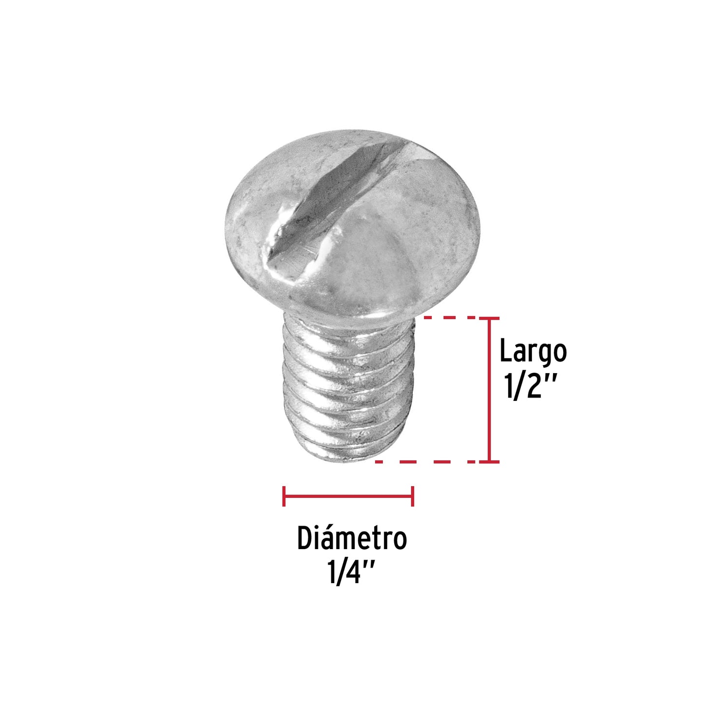 Bolsa con 150 tornillos 1/4 'x 1/2' tipo estufa, Fiero TORE-1/4X1/2 44623 MM00