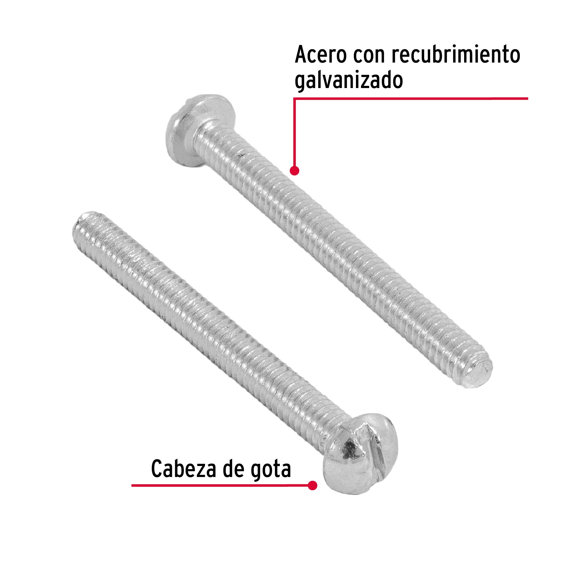 Bolsa con 350 tornillos 1/8' x 1-1/4' tipo estufa, Fiero TORE-1/8X1-1/4 44603 MM00