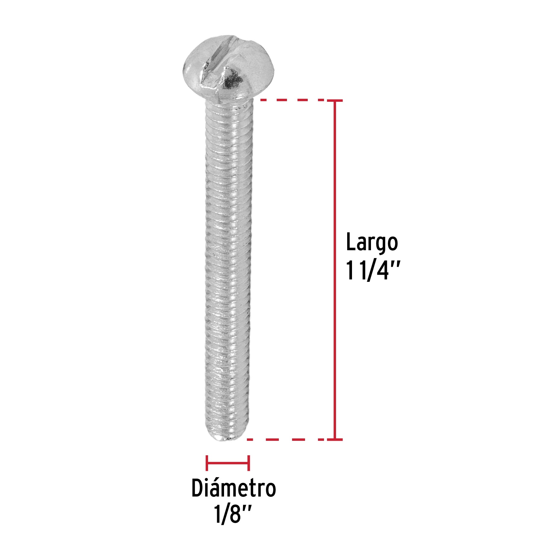 Bolsa con 350 tornillos 1/8' x 1-1/4' tipo estufa, Fiero TORE-1/8X1-1/4 44603 MM00