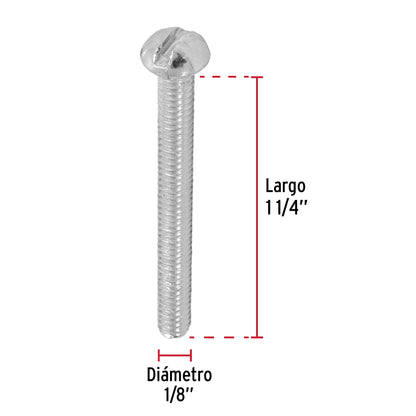 Bolsa con 350 tornillos 1/8' x 1-1/4' tipo estufa, Fiero TORE-1/8X1-1/4 44603 MM00