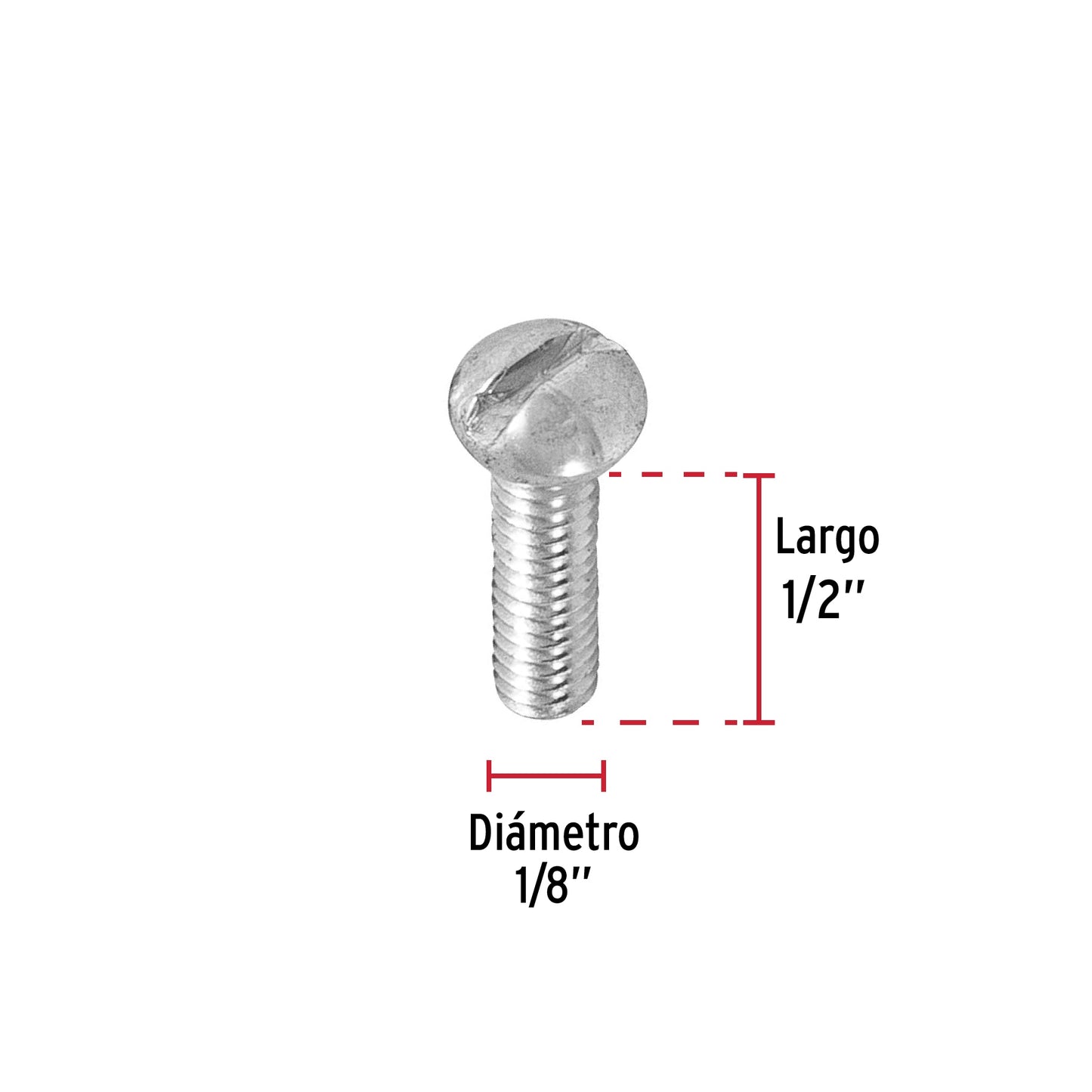 Bolsa con 700 tornillos 1/8' x 1/2' tipo estufa, Fiero TORE-1/8X1/2 44599 MM00