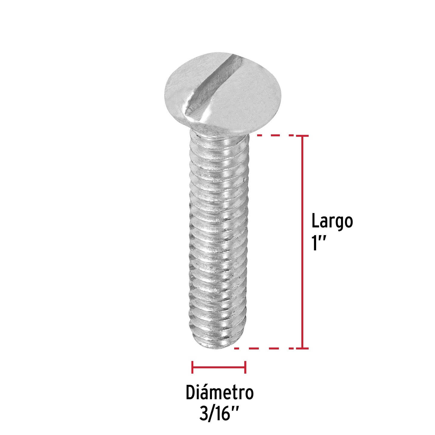 Bolsa con 150 tornillos 3/16' x 1-1/4' tipo estufa, Fiero TORE-3/16X1-1/4 44618 MM00