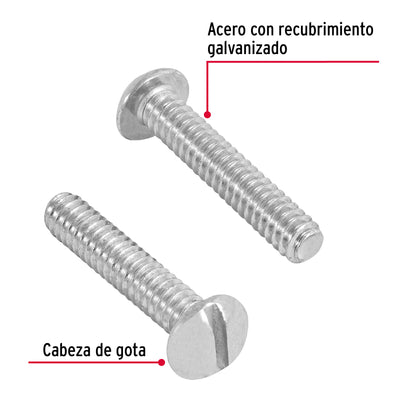 Bolsa con 200 tornillos 3/16' x 1' tipo estufa, Fiero TORE-3/16X1 44617 MM00