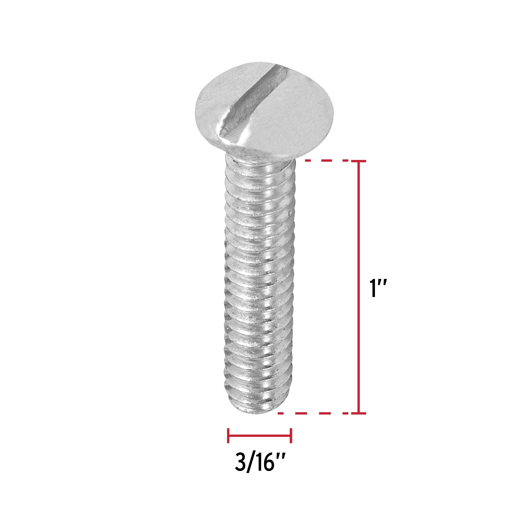 Bolsa con 200 tornillos 3/16' x 1' tipo estufa, Fiero TORE-3/16X1 44617 MM00