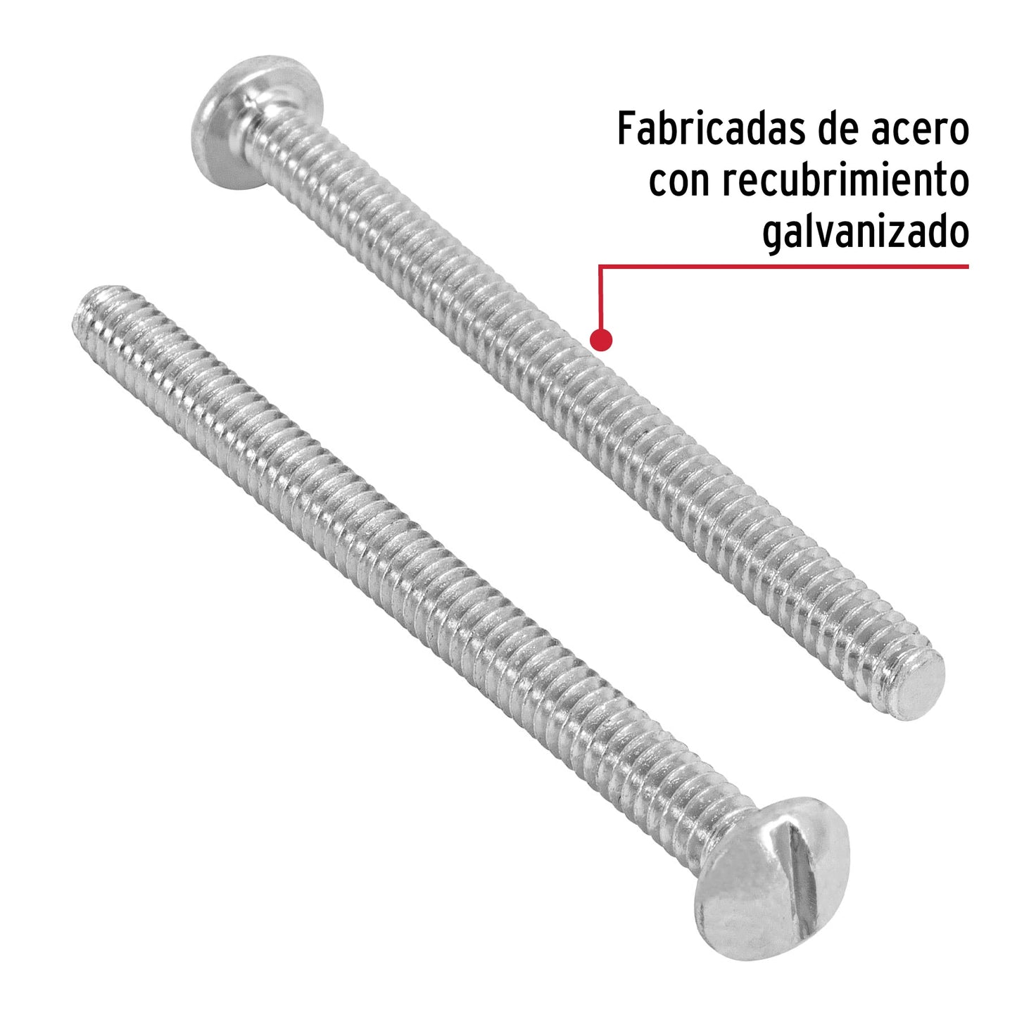 Bolsa con 100 tornillos 3/16' x 2-1/2' tipo estufa, Fiero TORE-3/16X2-1/2 44621 MM00