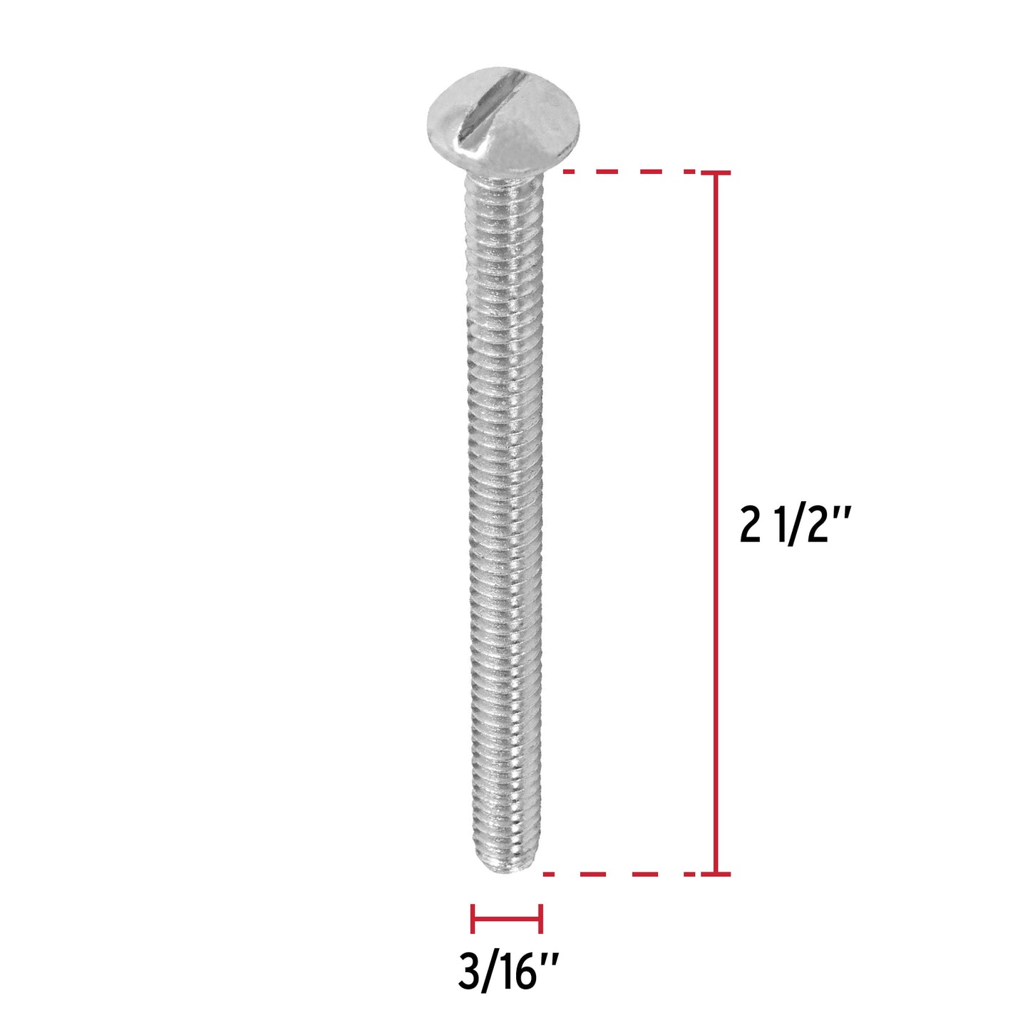 Bolsa con 100 tornillos 3/16' x 2-1/2' tipo estufa, Fiero TORE-3/16X2-1/2 44621 MM00