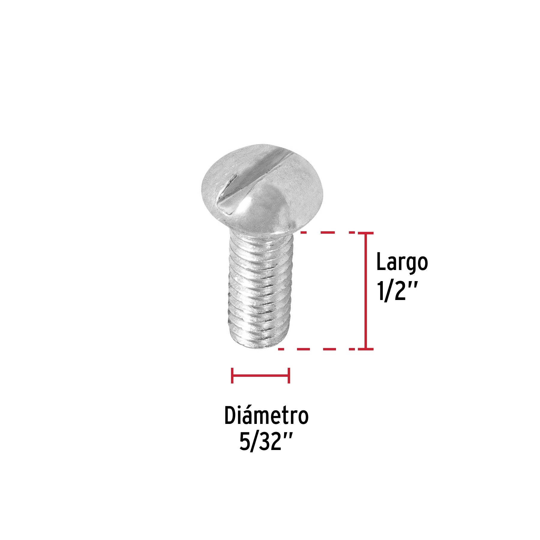 Bolsa con 450 tornillos 5/32' x 1/2' tipo estufa, Fiero TORE-5/32X1/2 44606 MM00