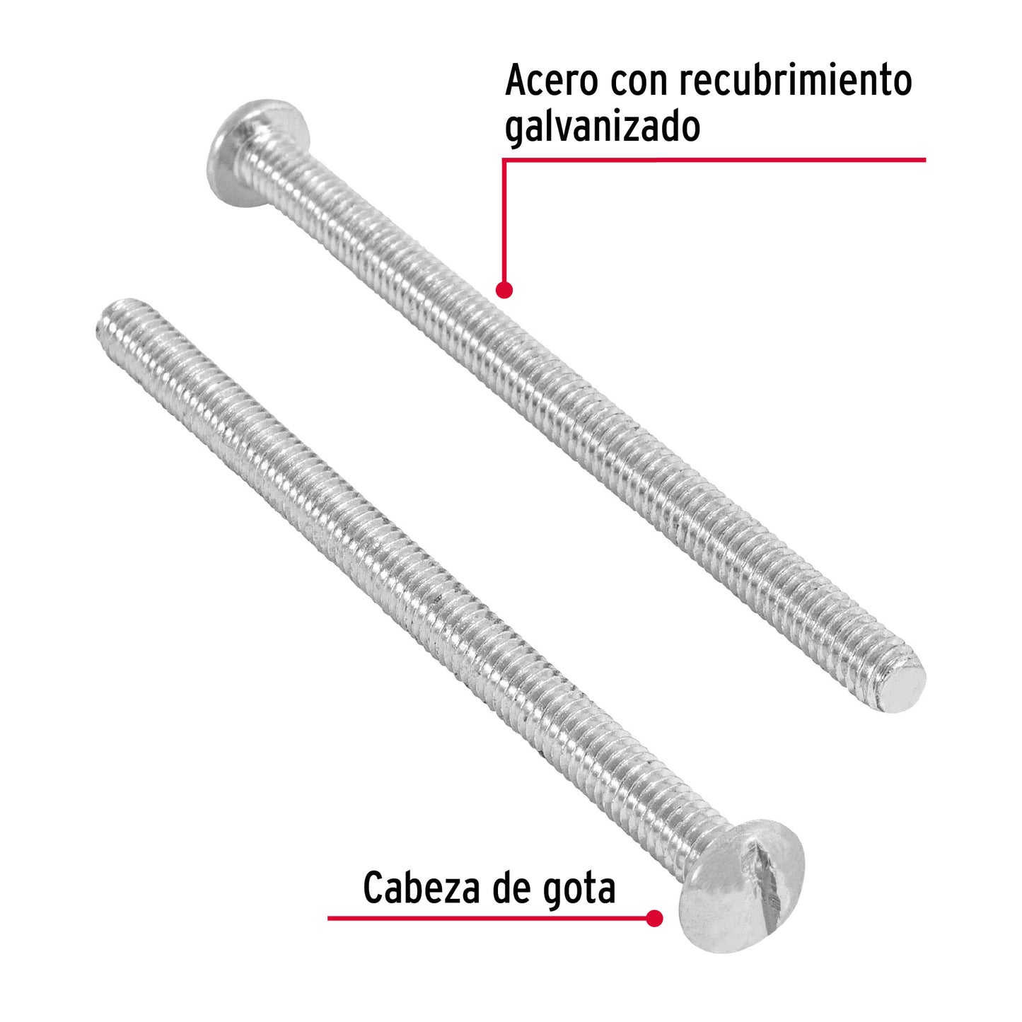 Bolsa con 150 tornillos 5/32' x 2-1/2' tipo estufa, Fiero TORE-5/32X2-1/2 44613 MM00