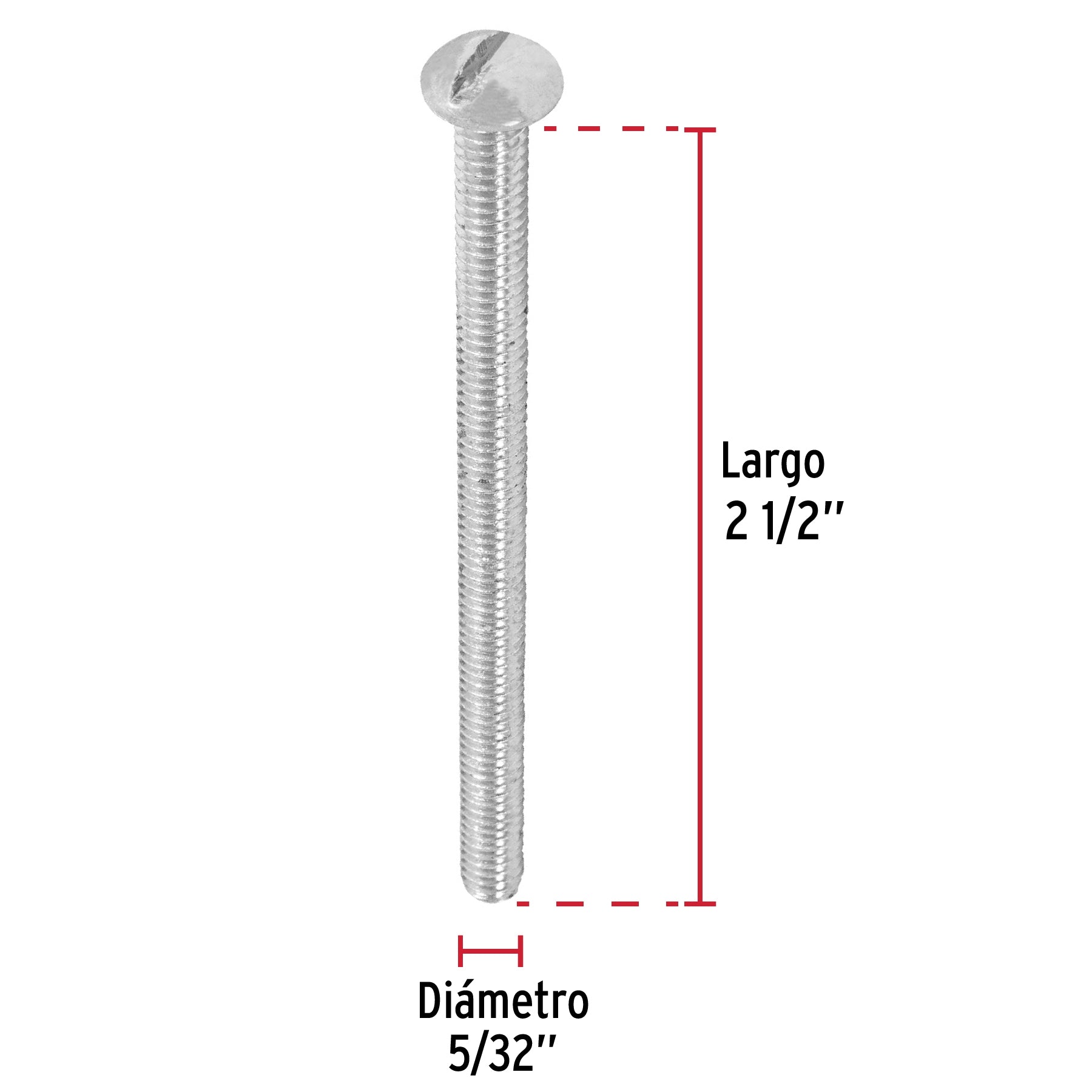 Bolsa con 150 tornillos 5/32' x 2-1/2' tipo estufa, Fiero TORE-5/32X2-1/2 44613 MM00