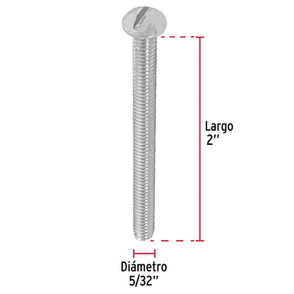 Bolsa con 150 tornillos 5/32' x 2' tipo estufa, Fiero TORE-5/32X2 44612 MM00