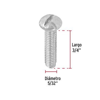 Bolsa con 350 tornillos 5/32' x 3/4' tipo estufa, Fiero TORE-5/32X3/4 44608 MM00