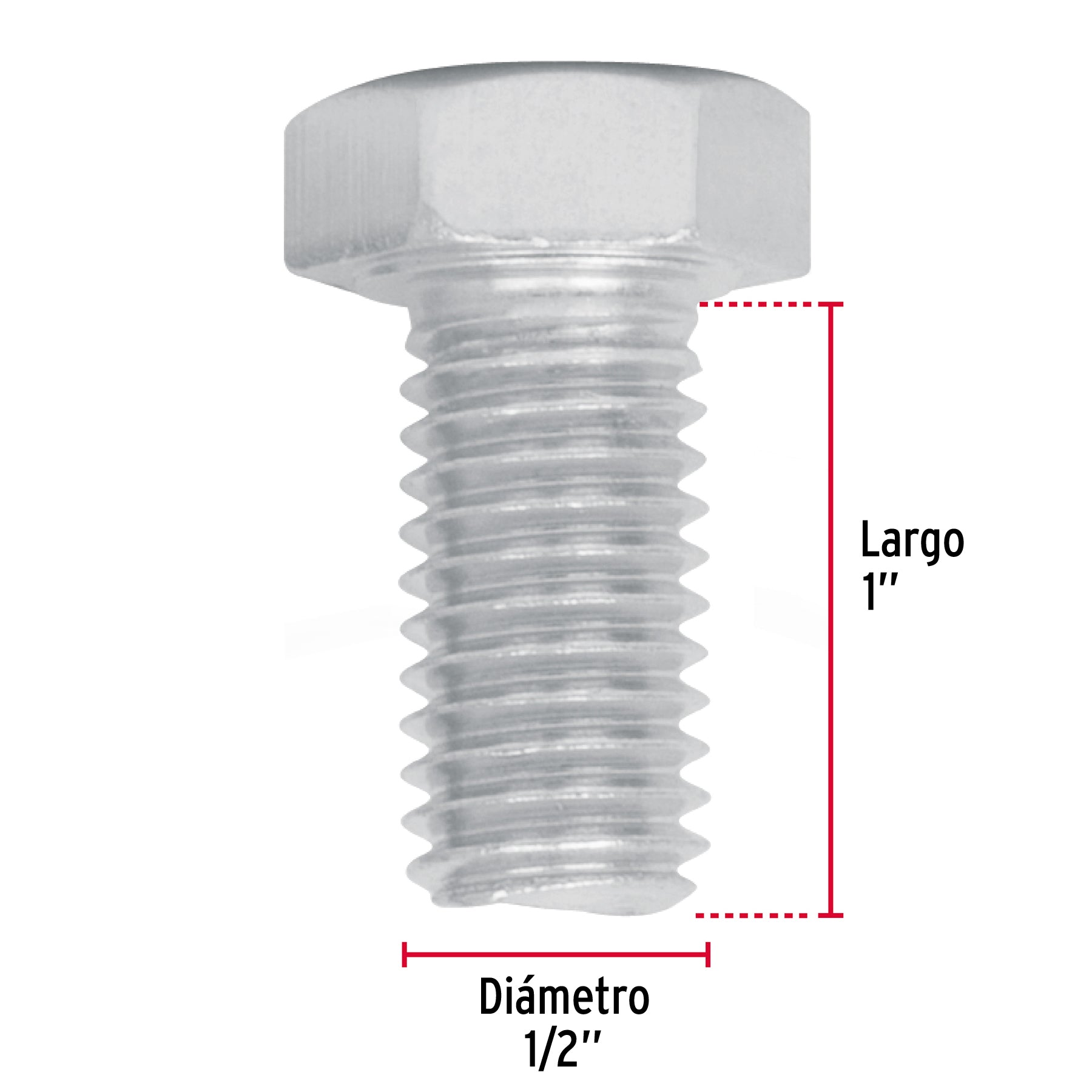 Bolsa con 40 tornillos 1/2' x 1' tipo máquina, Fiero TORM-1/2X1 44591 MM00