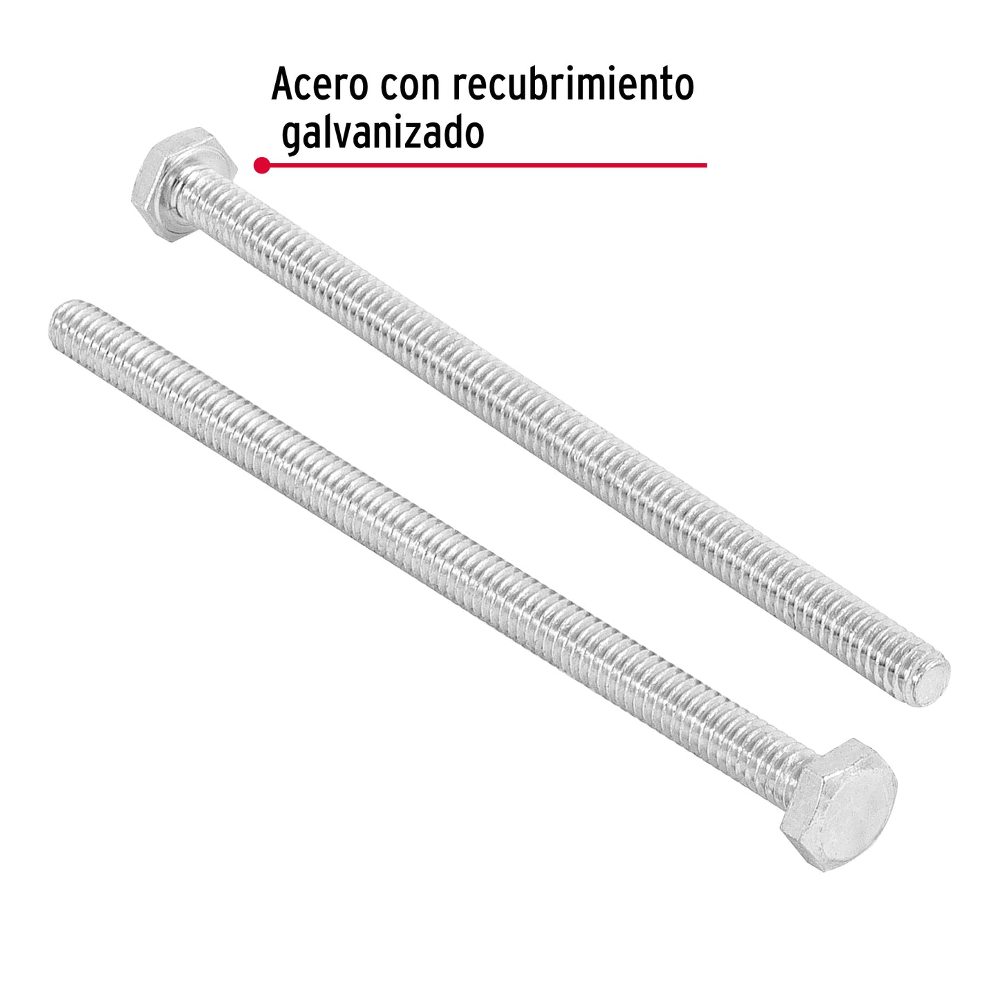 Bolsa con 25 tornillos 1/4' x 4-1/2' tipo máquina, Fiero TORM-1/4X4-1/2 44634 MM00