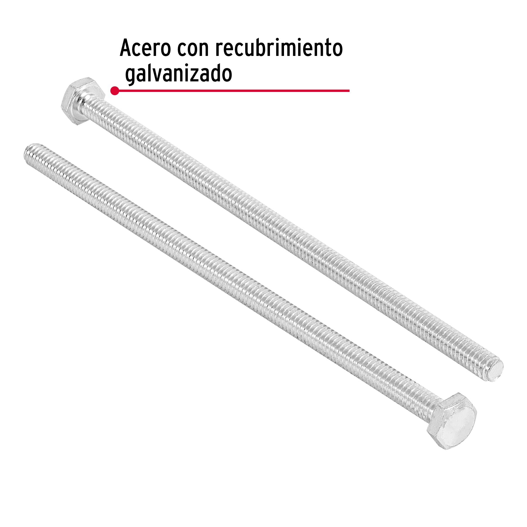 Bolsa con 20 tornillos 1/4' x 6' tipo máquina, Fiero TORM-1/4X6 44641 MM00