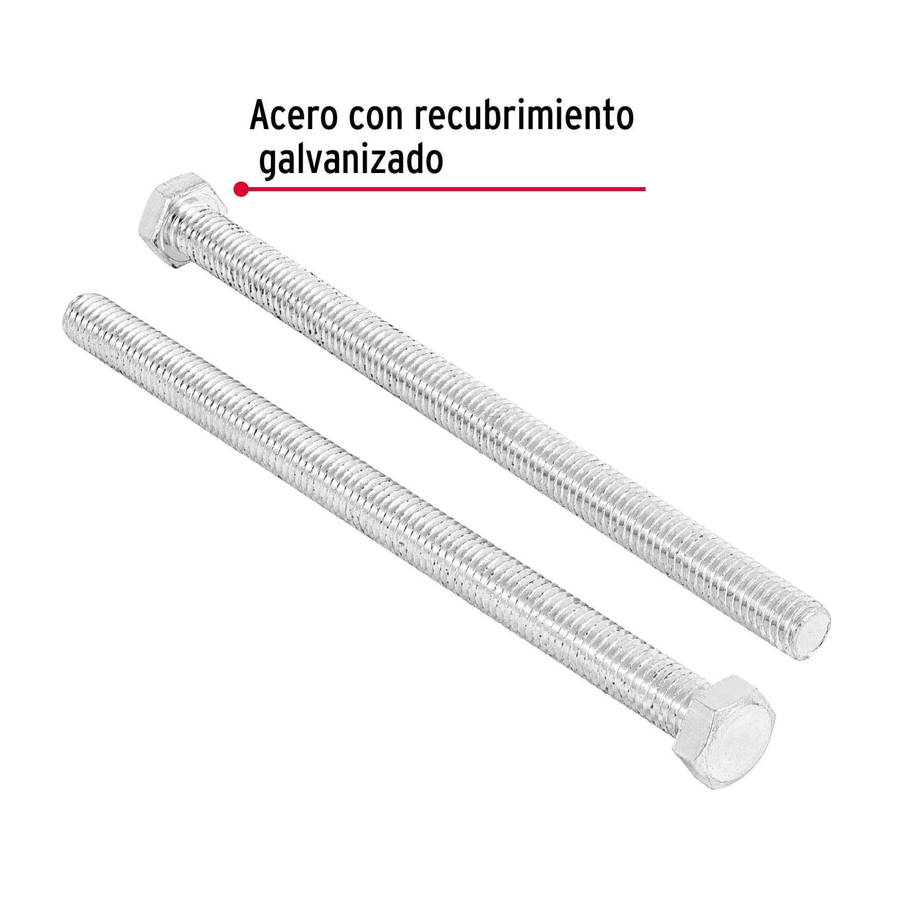 Bolsa con 15 tornillos 3/8' x 6' tipo máquina, Fiero TORM-3/8X6 44653 MM00