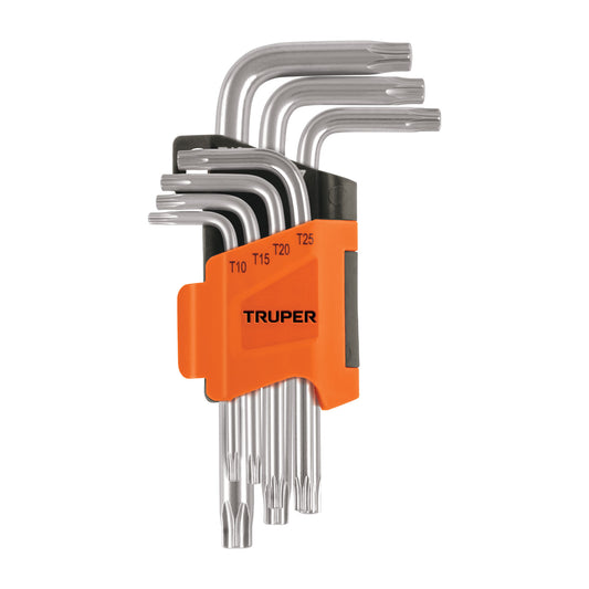 Juego de 7 llaves torx con organizador, Truper TORX-7C 15552 MM00