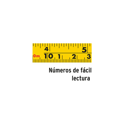 Cinta larga 20 m de fibra de vidrio, carcasa plástica TP20ME 12638 MM00