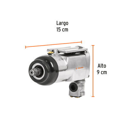 Llave neumática de impacto 3/8', Truper TPN-722-2 16885 MM0