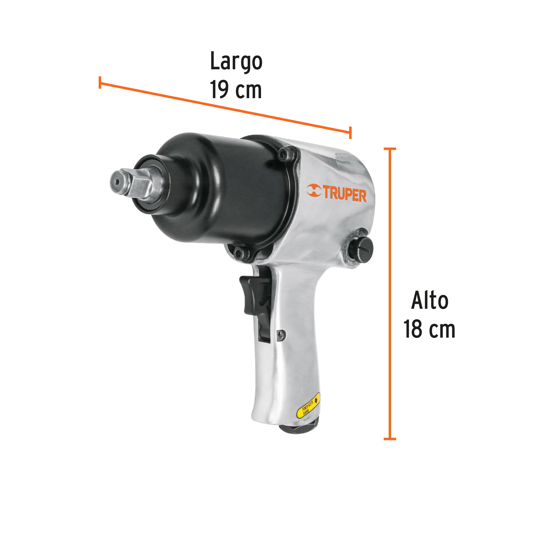 Kit de llave de impacto 1/2' ind. con estuche plástico TPN-734H-2K 18281 MM0