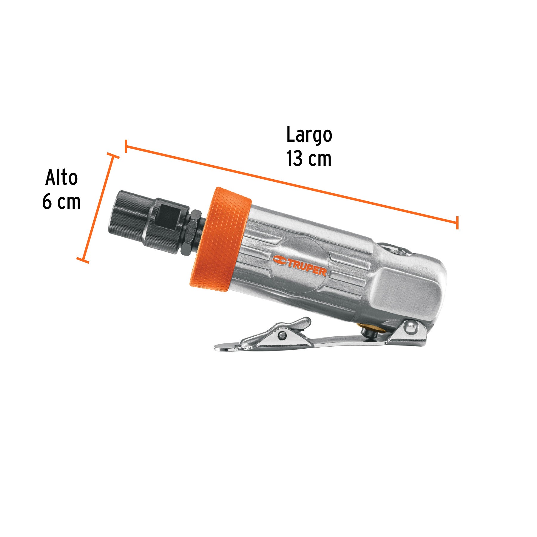 Rectificador neumático 1/4' recto, Truper TPN-876-2 11188 MM0