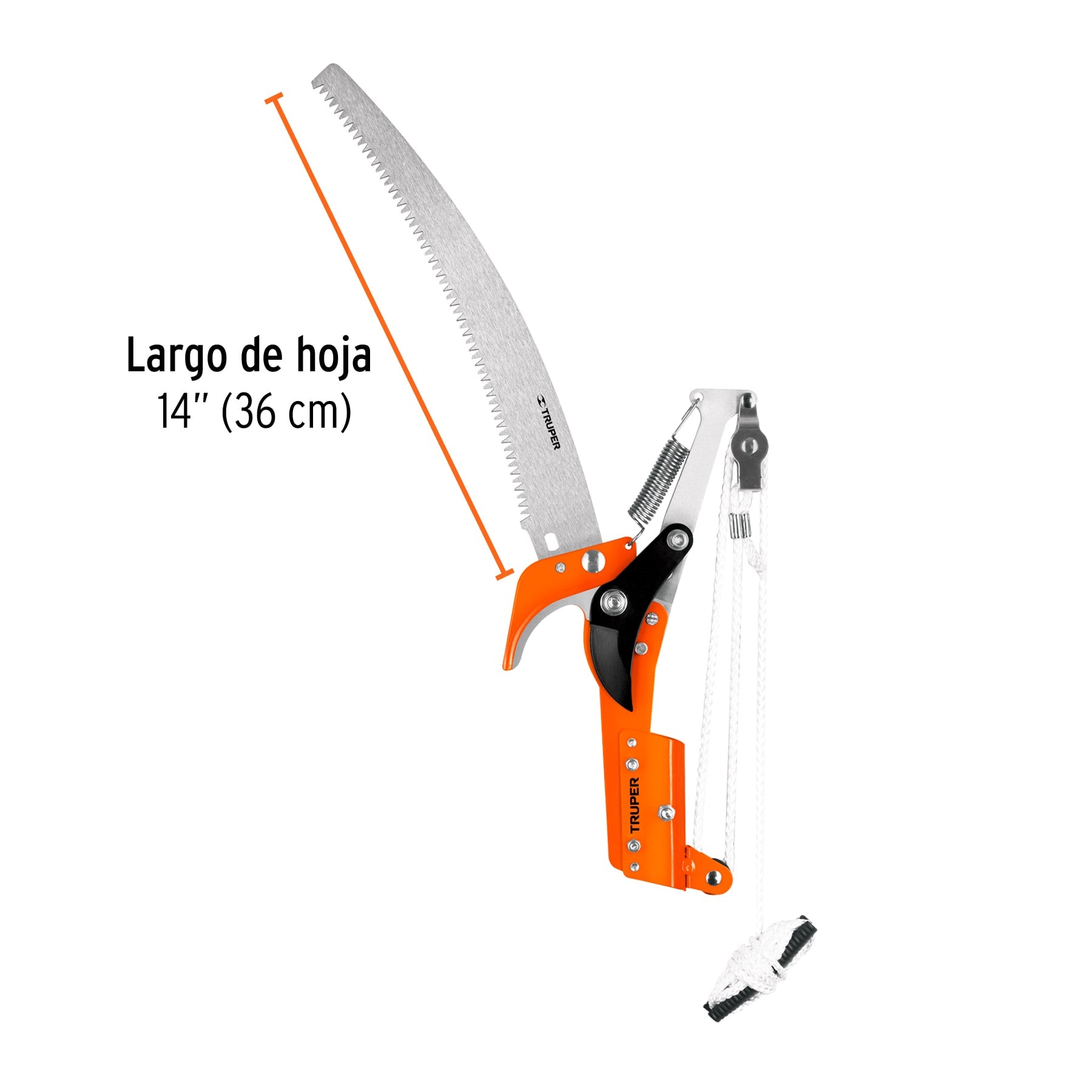 Cortador de ramas altas sin mango, hoja de acero SK5 de 14' TR-82 18401 MM00