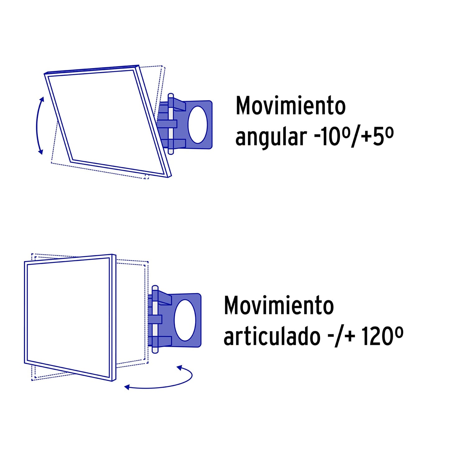 Soporte para pantallas 26' a 65' mov. angular y articulado TVSM-65 46096 MM00