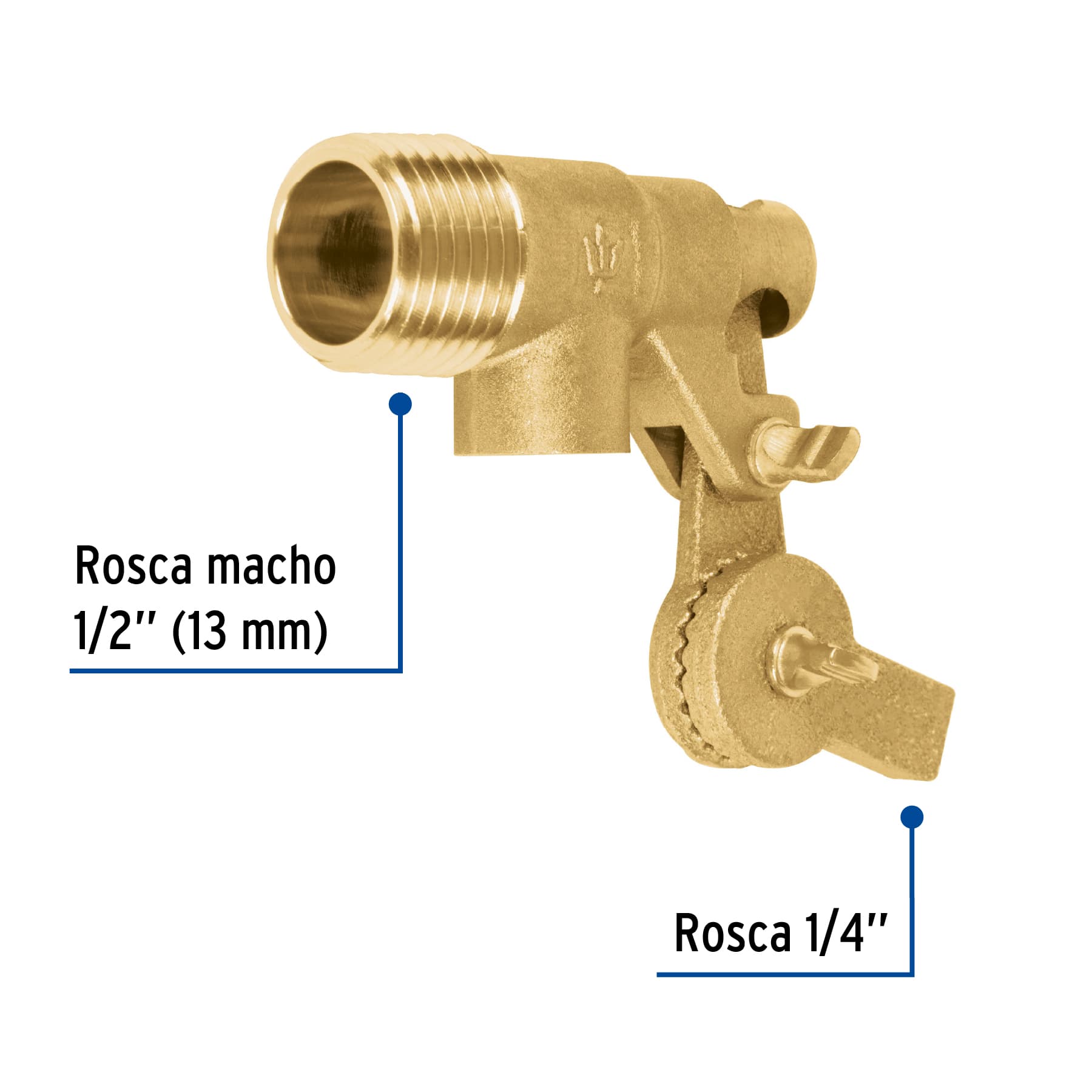 Válvula de flotador de latón 1/2', Foset VAFLO-1/2 49034 MM00