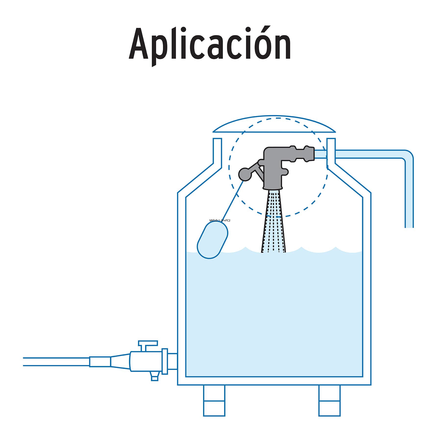 Válvula de POM, 3/4' para flotador, Foset VAFLO-3/4P 48545 MM00