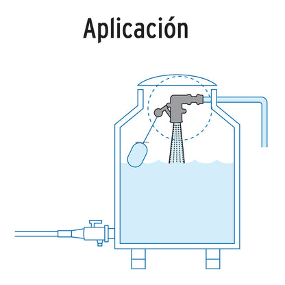 Válvula de POM, 3/4' para flotador, Foset VAFLO-3/4P 48545 MM00