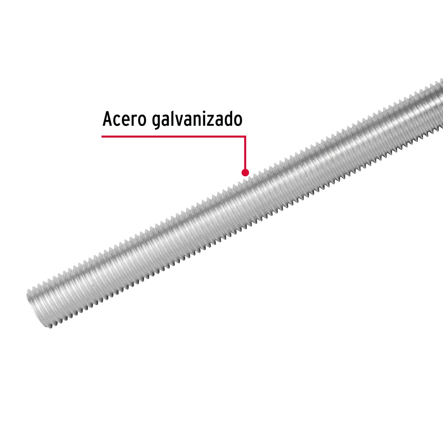 Varilla roscada de 1 m x 1/2', Fiero VARO-1/2 42415 MM00