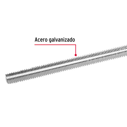 Varilla roscada de 1 m x 1', Fiero VARO-1 42419 MM00