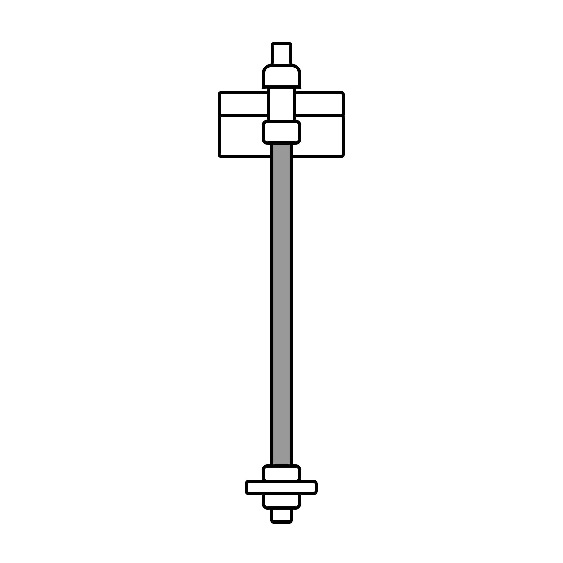 Varilla roscada de 1 m x 3/8', Fiero VARO-3/8 42413 MM00