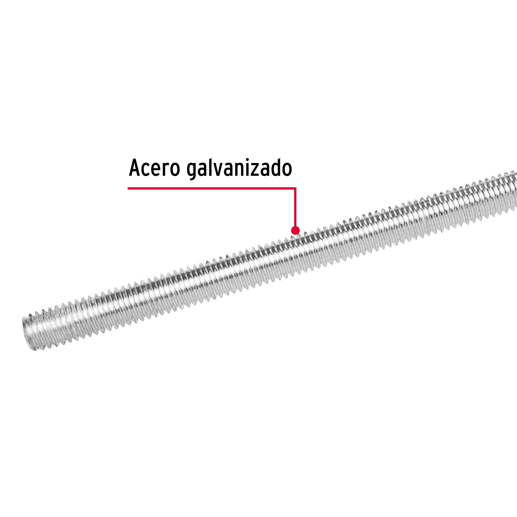 Varilla roscada de 1 m x 7/8', Fiero VARO-7/8 42418 MM00