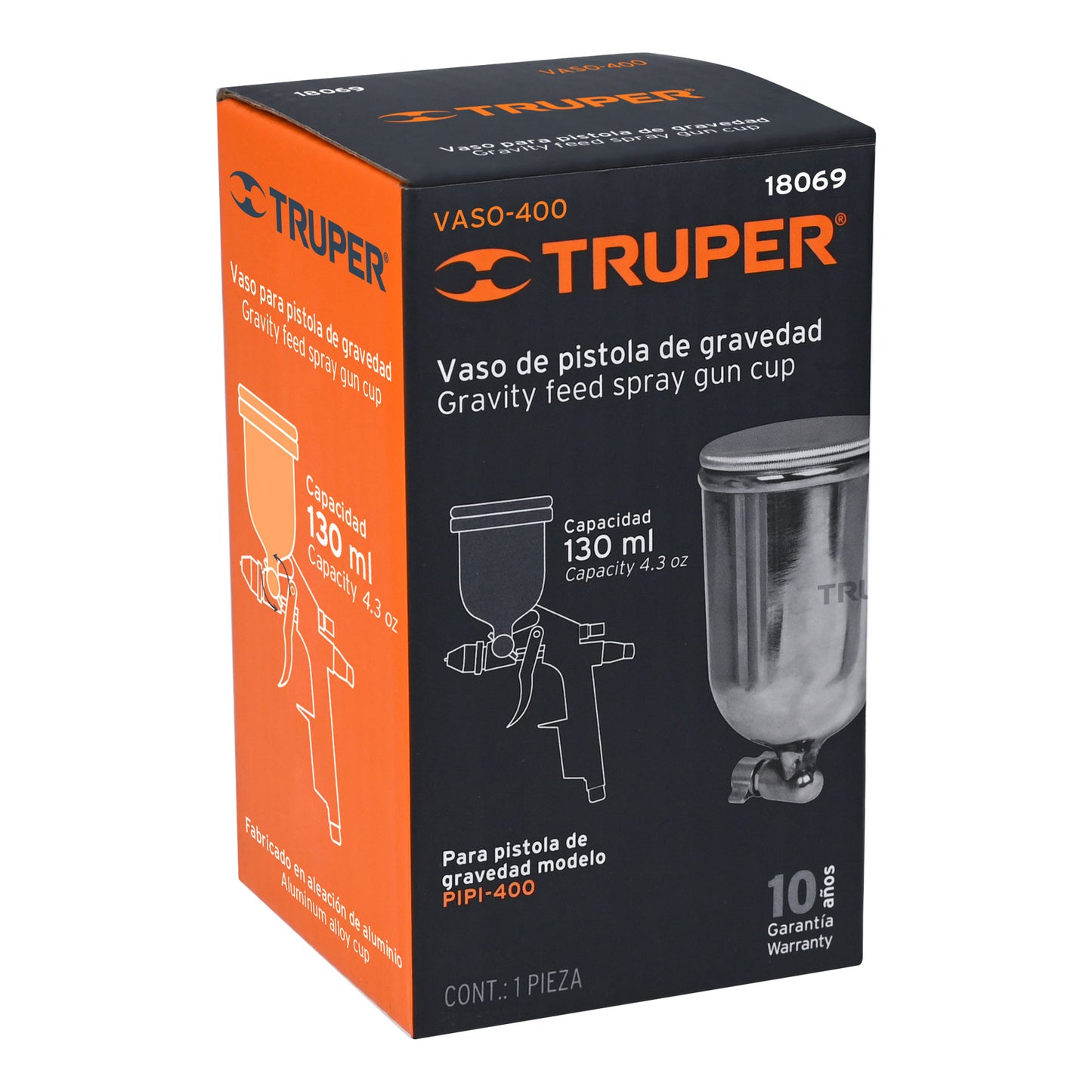 Vaso aluminio de repuesto para PIPI-400, Truper VASO-400 18069 MM00