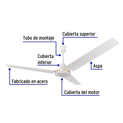 Ventilador de techo, 56', Volteck VENT-56 46560 MM1