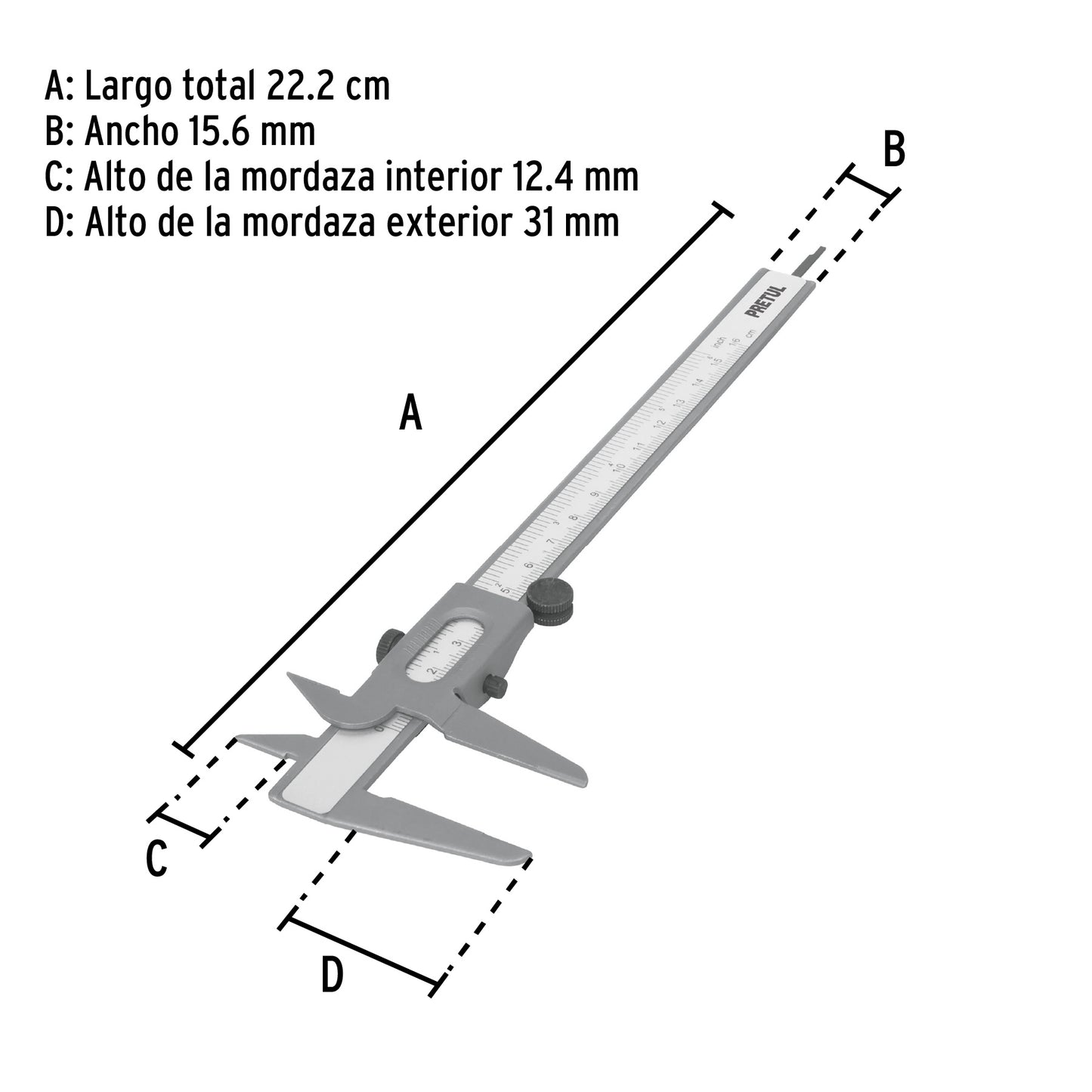 Vernier de 6', Pretul VER-6PX 21455 MM00