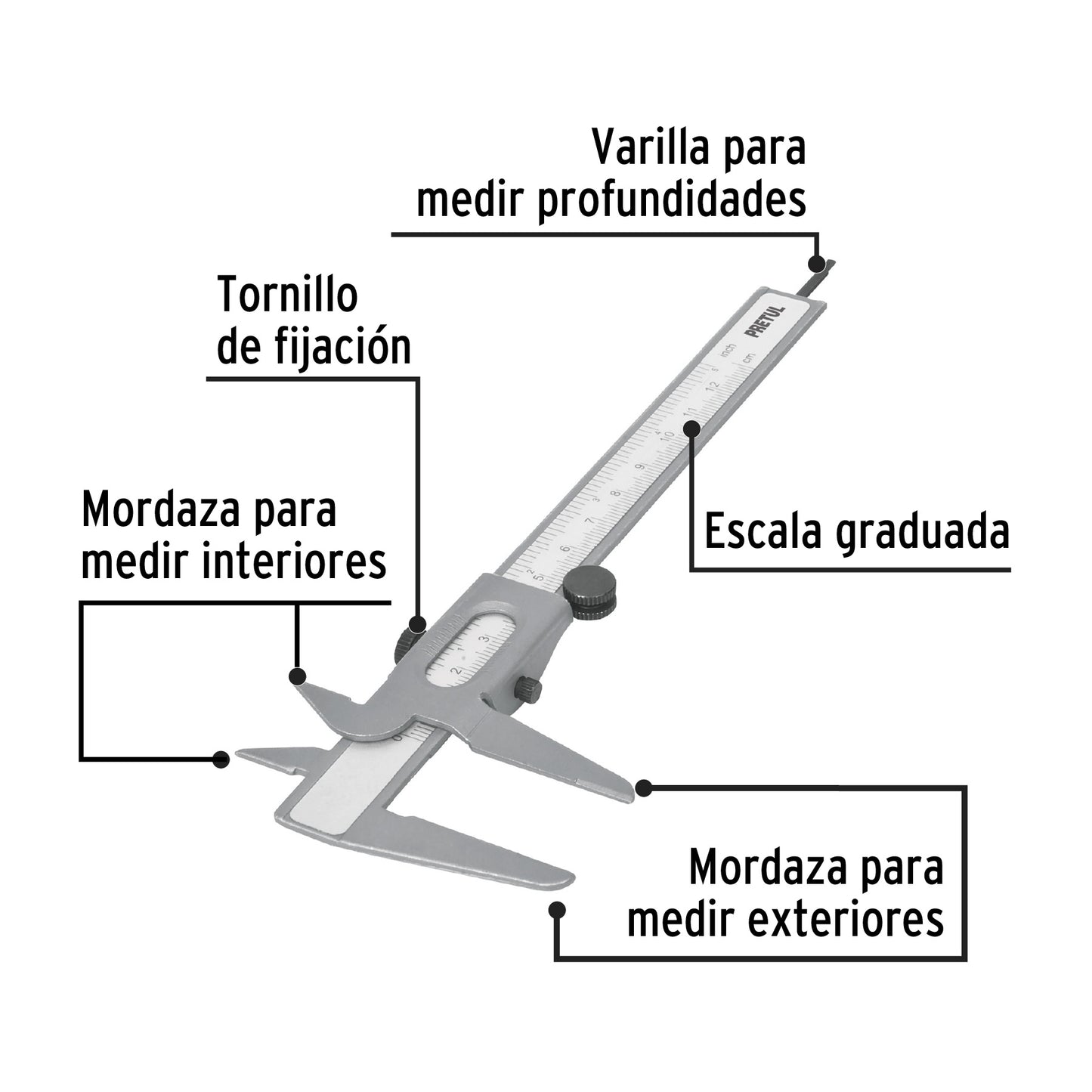 Vernier de 5', Pretul VER-6P 21454 MM00