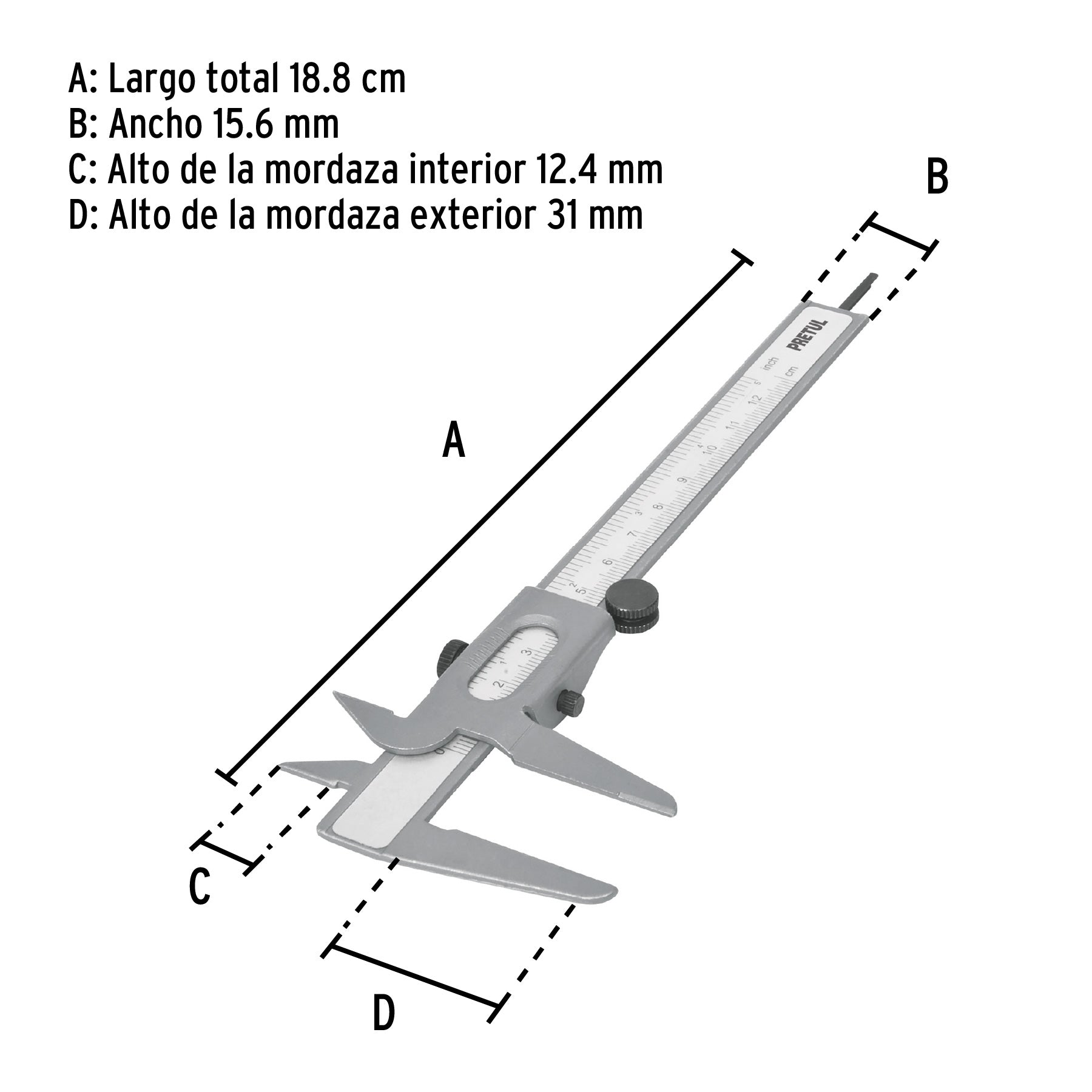 Vernier de 5', Pretul VER-6P 21454 MM00