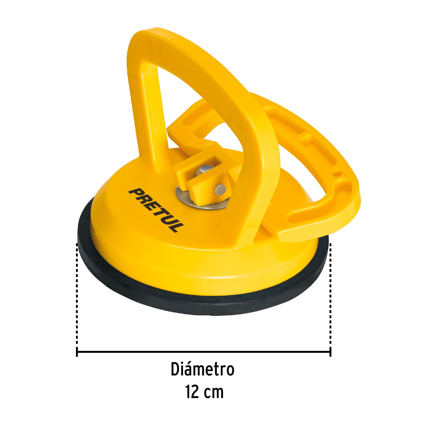 Ventosa de plástico para vidrio, 1 copa de succión, Pretul VEVI-1 23050 MM00