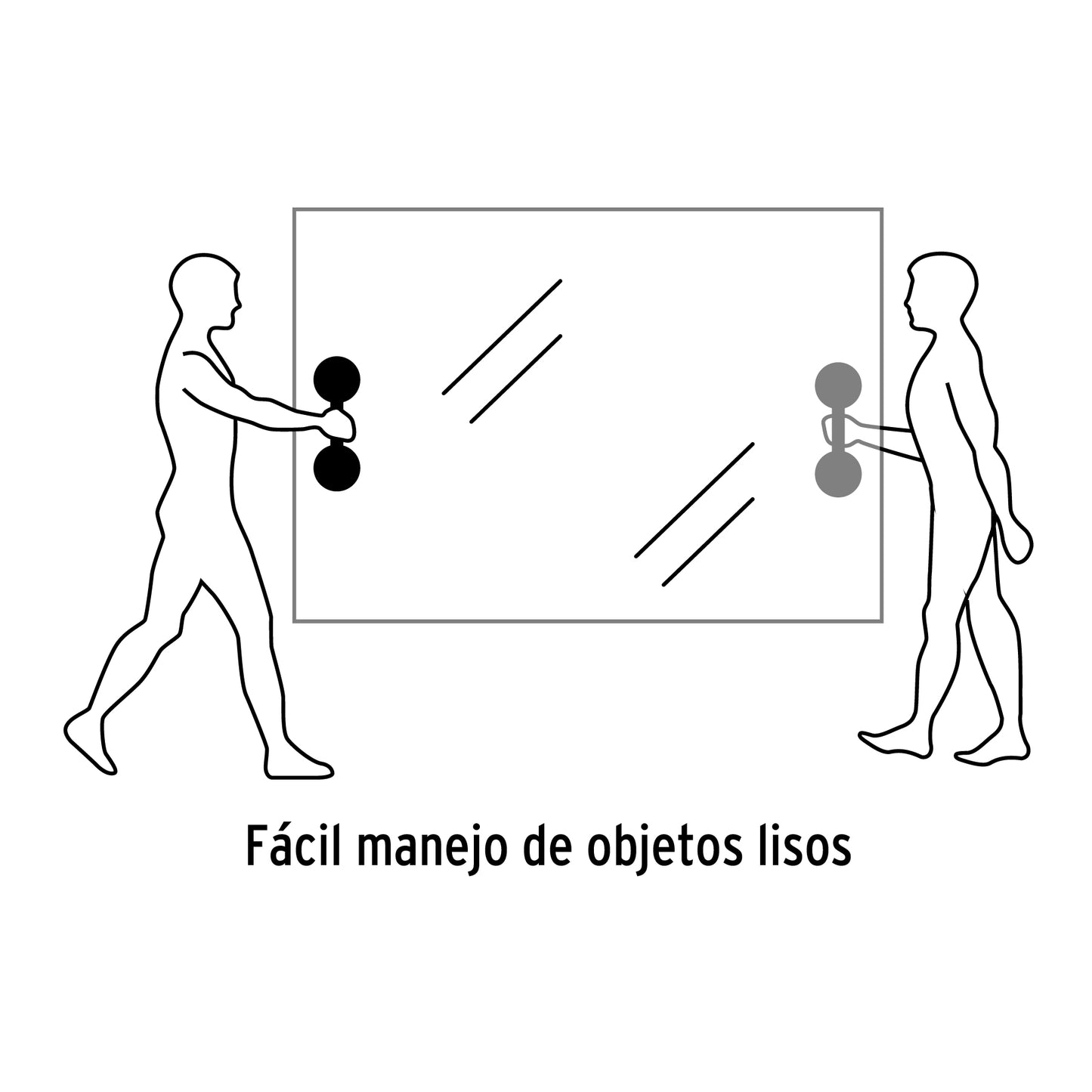 Ventosa de aluminio para vidrio, 2 copas de succión, Truper VEVI-2A 100761 MM00