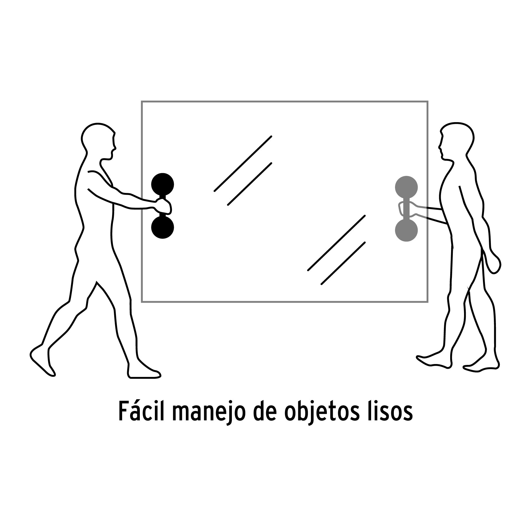 Ventosa de plástico para vidrio, 2 copas de succión, Pretul VEVI-2 23051 MM00