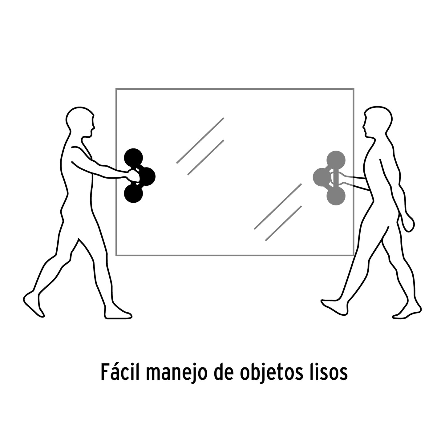 Ventosa de plástico para vidrio, 3 copas de succión, Pretul VEVI-3 28028 MM00