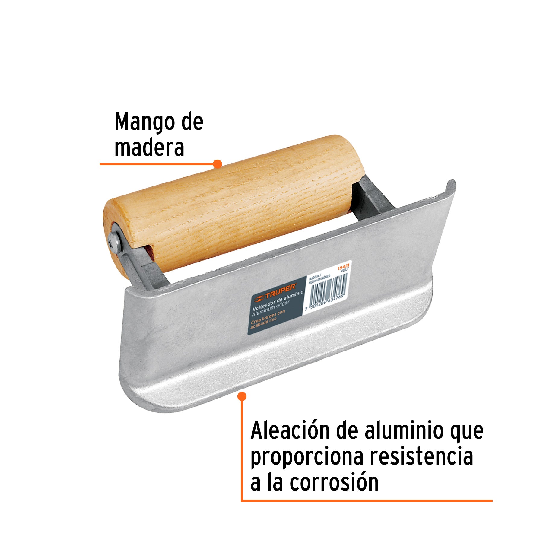 Volteador de aluminio, Truper VOLT 15421 MM00